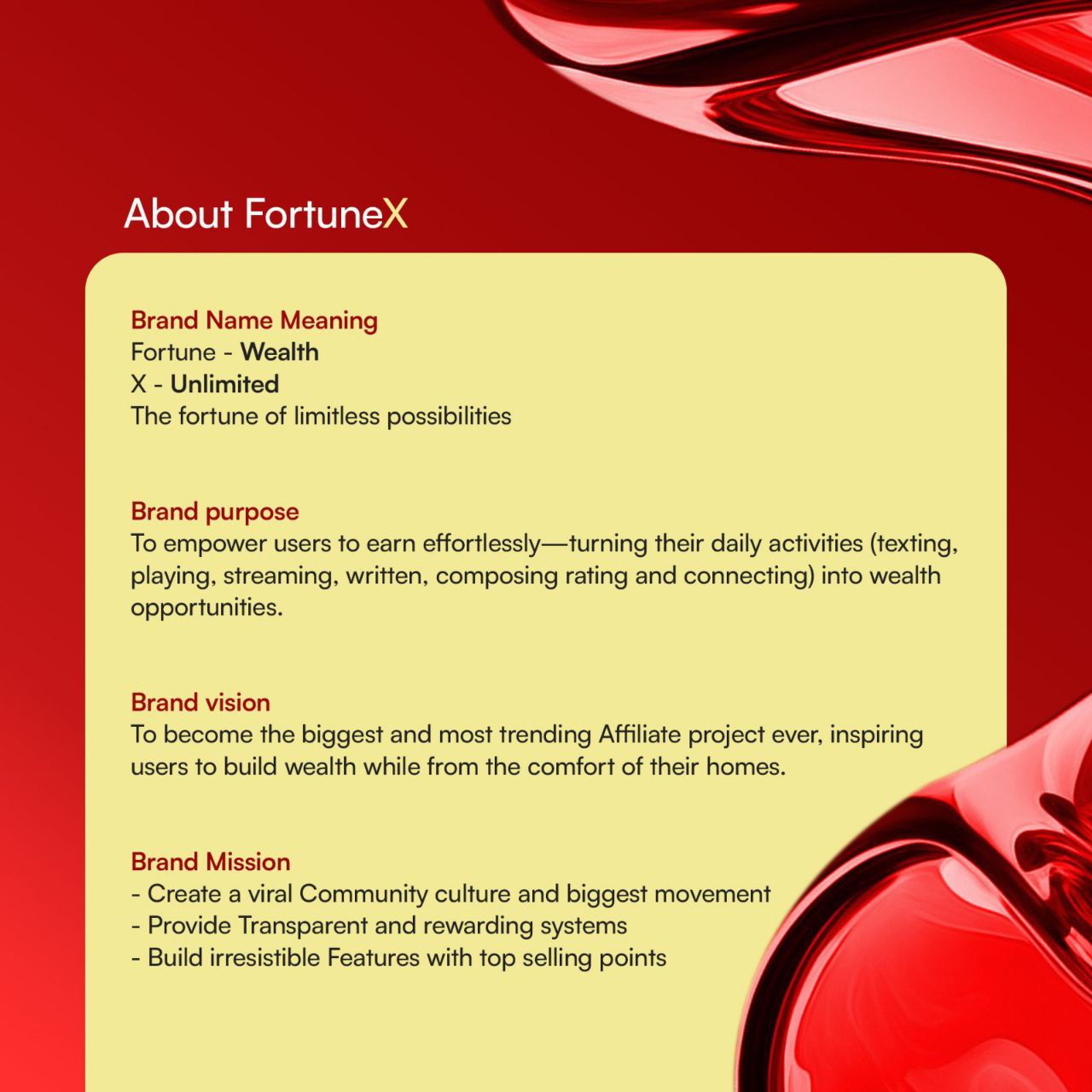 About FortuneX